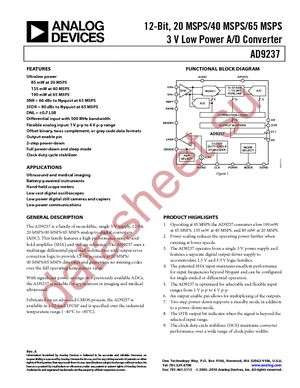 AD9237BCPZRL7-20 datasheet  